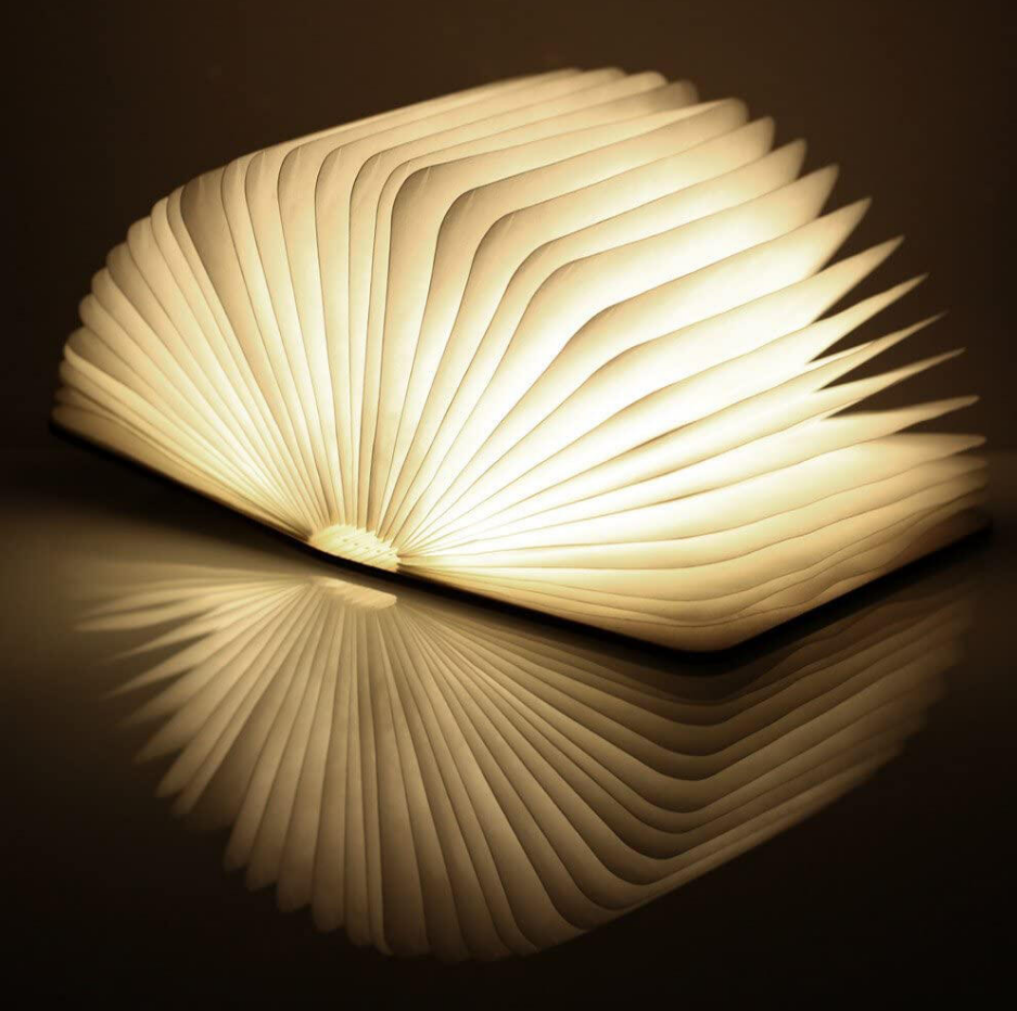 Lámpara Libro Plegable de Madera – AJEVO