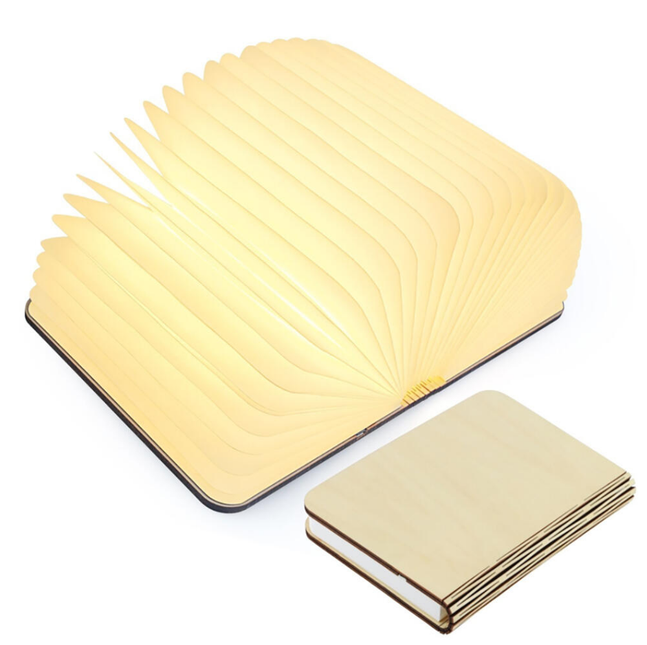 Lámpara Libro Plegable de Madera – AJEVO
