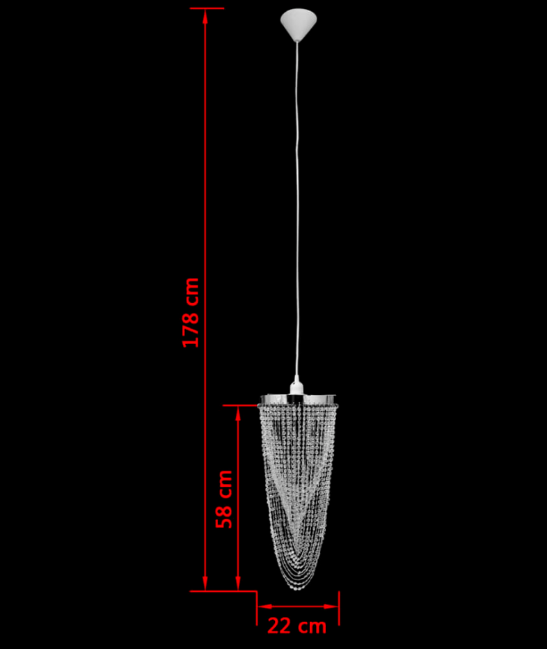Lámpara de Araña Colgante 22×58 cm – AJEVO
