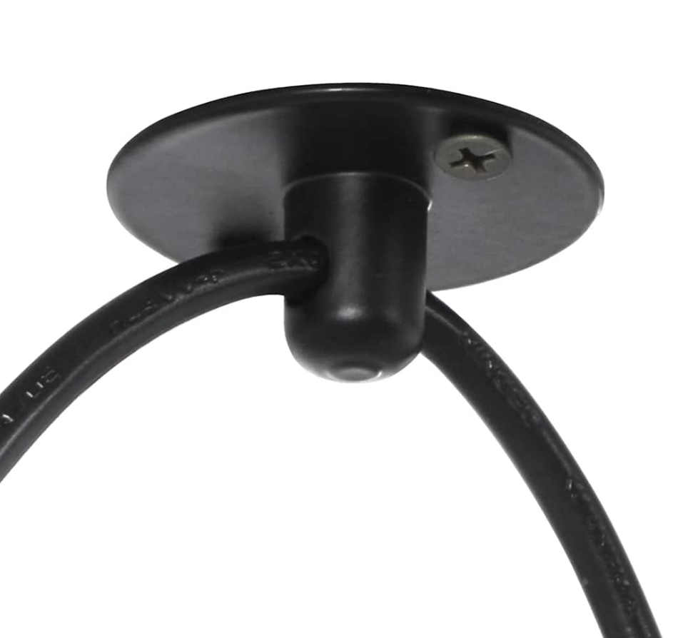 Lámpara Colgante Negra de Metal con 6 Luces E27 – AJEVO