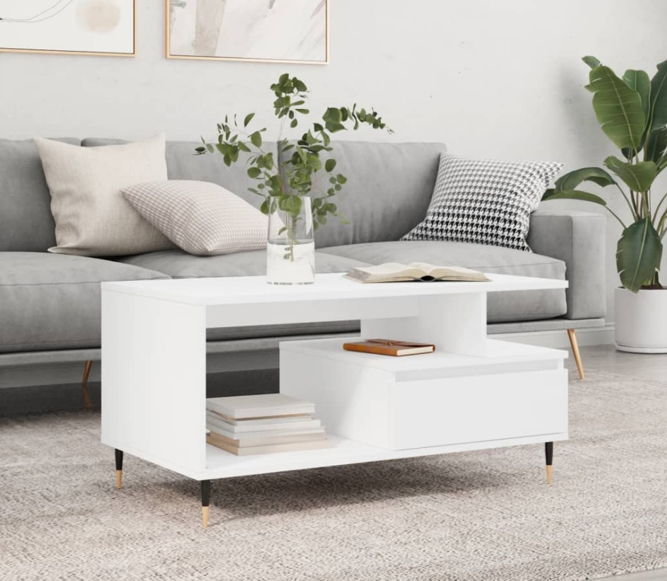 Mesa de Centro Rectangular de Madera Ingeniería - AJEVO