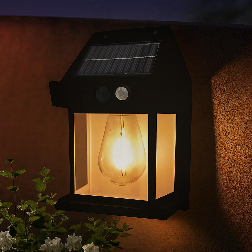 Lámpara Solar Negra – AJEVO